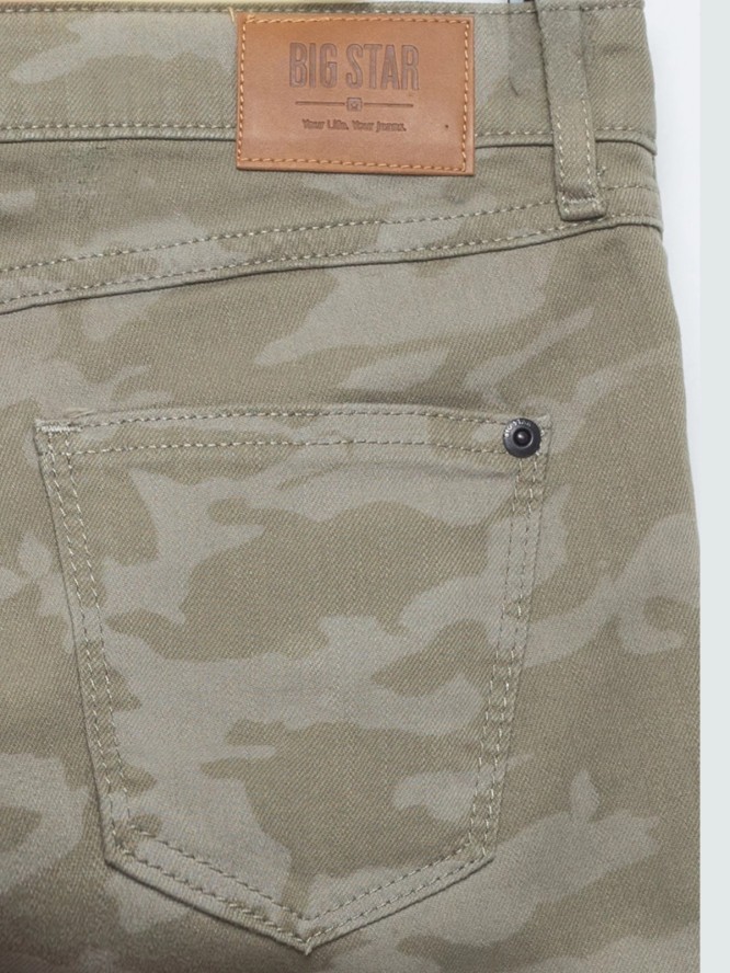 szorty damskie jeansowe khaki arla 397