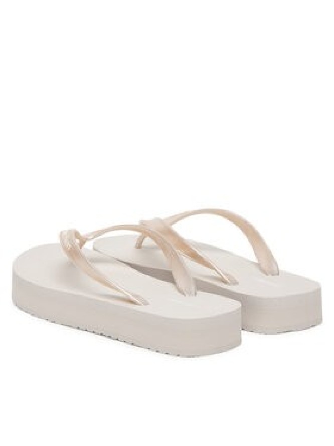 Calvin Klein Japonki Flatform Flip Flop Met Tpu HW0HW03120 Srebrny