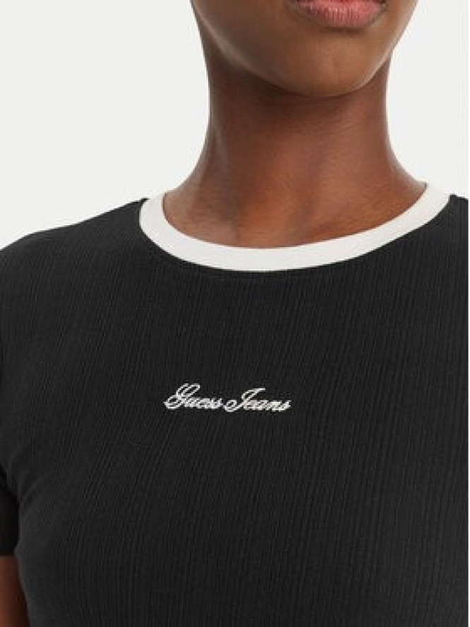 Guess Jeans T-Shirt W6GPA9 KF641 Czarny Slim Fit