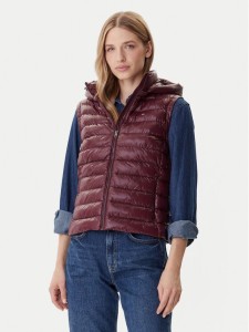 Tommy Hilfiger Bezrękawnik WW0WW47352 Bordowy Slim Fit