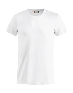 clique Basic-T Junior Koszulka junior z bawełny, ściągacz przy dekolcie – white