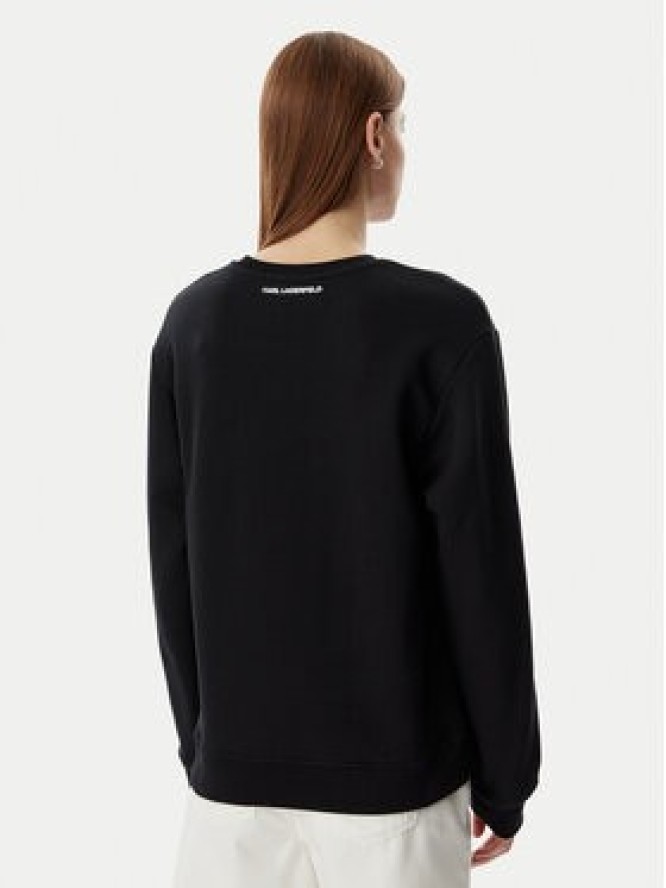 KARL LAGERFELD Bluza B2W20048 Czarny Relaxed Fit