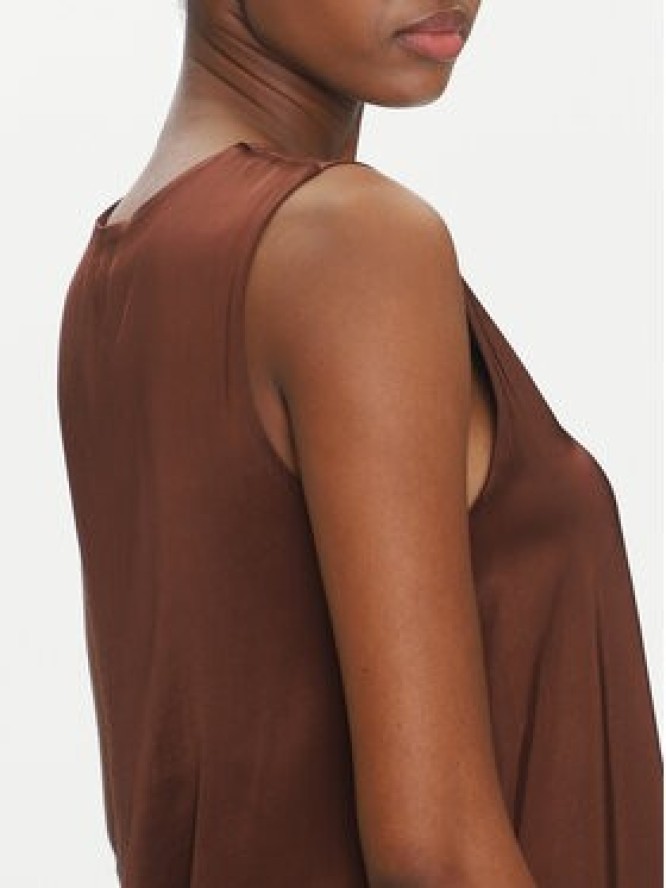 ViCOLO Bluzka TD0765 Brązowy Regular Fit