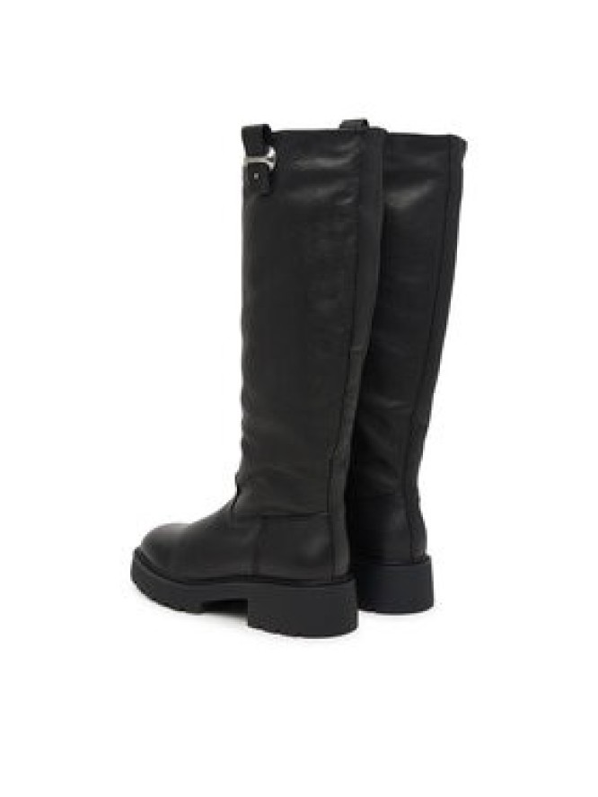 Calvin Klein Kozaki Chunky High Boot Lth Hdw HW0HW03201 Czarny