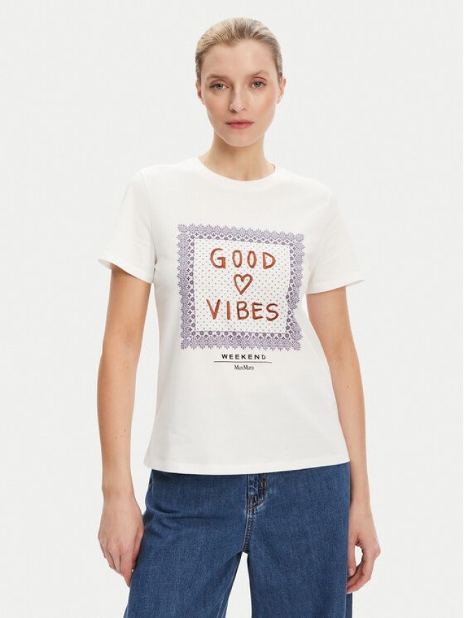 Weekend Max Mara T-Shirt Ara 2525976041 Biały Regular Fit