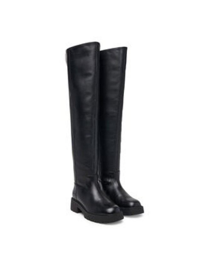 Calvin Klein Muszkieterki Chunky Otk Boot Nappa HW0HW03184 Czarny