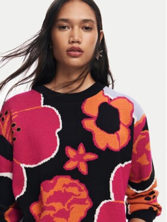 Desigual Sweter Niagara 24WWJF32 Kolorowy Regular Fit