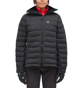 Kurtka Damska Turystyczna Puchowa Spitz Down Hood Women True Black