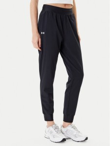 Under Armour Spodnie dresowe Armoursport High Rise Wvn Pnt 1382727-001 Czarny Loose Fit