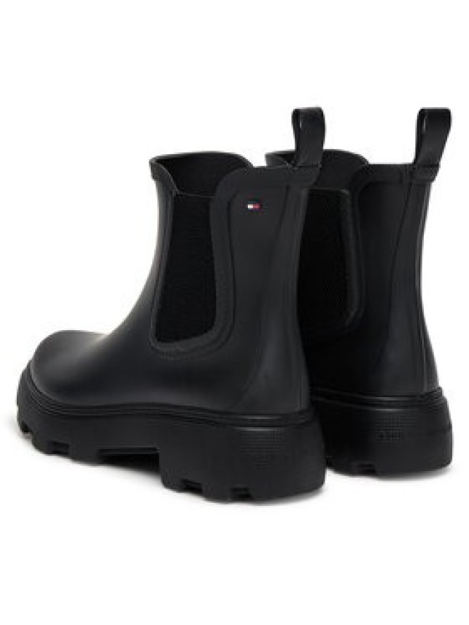 Tommy Hilfiger Kalosze Rubber Flag Cleated FW0FW08637 Czarny