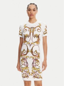 Versace Jeans Couture Sukienka codzienna 78HAO9P9 Biały Slim Fit
