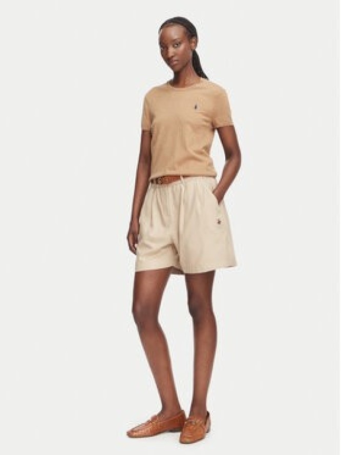 Beverly Hills Polo Club Szorty materiałowe P-SS26W-B576580-VF Beżowy Regular Fit