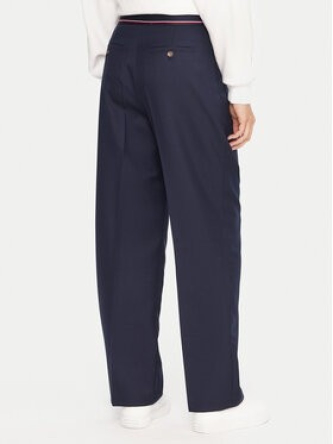 Lacoste Spodnie materiałowe HF5307 Granatowy Relaxed Fit