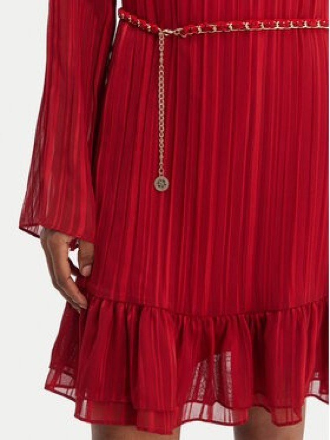 Guess Sukienka codzienna W6RK37 WJ712 Czerwony Regular Fit