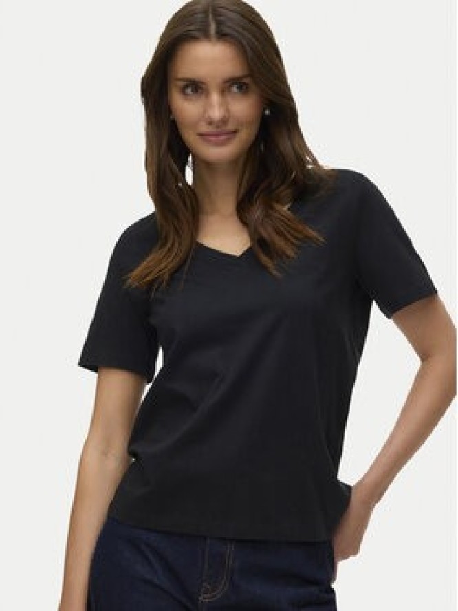 Vero Moda T-Shirt Paulina 10342926 Czarny Regular Fit
