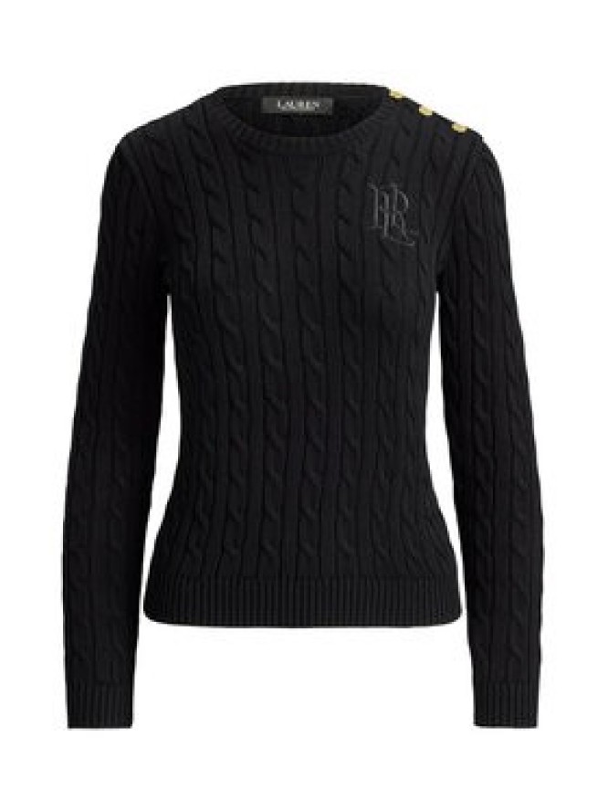 LAUREN RALPH LAUREN Sweter 200P14039001 Czarny Regular Fit