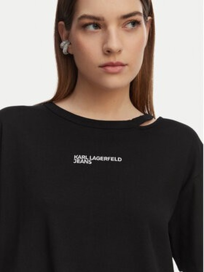 Karl Lagerfeld Jeans T-Shirt B2W17077 Czarny Regular Fit