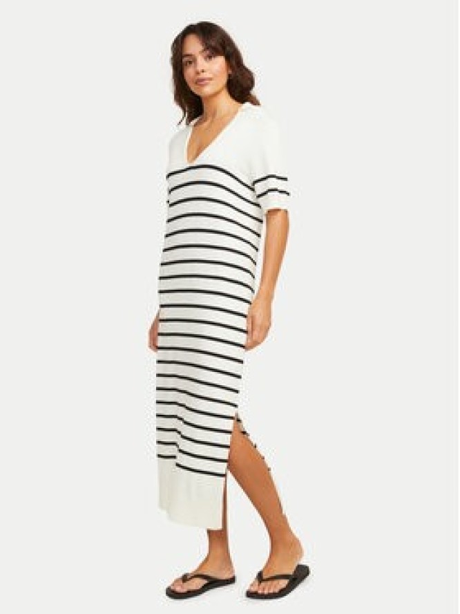 JJXX Sukienka dzianinowa Layla 12269784 Écru Regular Fit