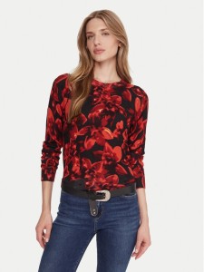 Desigual Sweter Lund 25WWJF16 Czerwony Regular Fit
