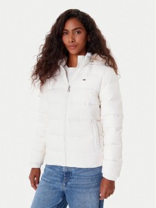 Tommy Jeans Kurtka puchowa Basic DW0DW18312 Biały Slim Fit