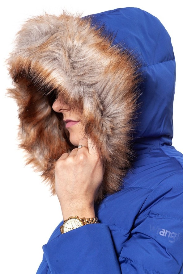 DAMSKA KURTKA ZIMOWA WRANGLER LONG PUFFER MAZARINE BLUE W4126VJ7K 112128760