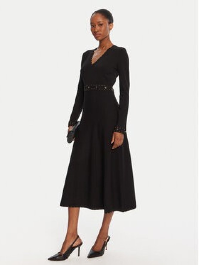 TWINSET Sukienka dzianinowa 252TP3271 Czarny Regular Fit