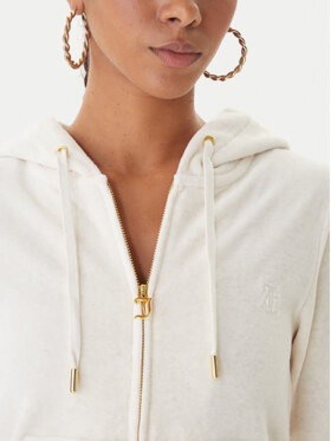 Juicy Couture Bluza Robertson JCAP176G Beżowy Slim Fit