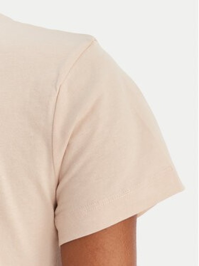 Guess T-Shirt V5GI10 K9RM1 Beżowy Regular Fit