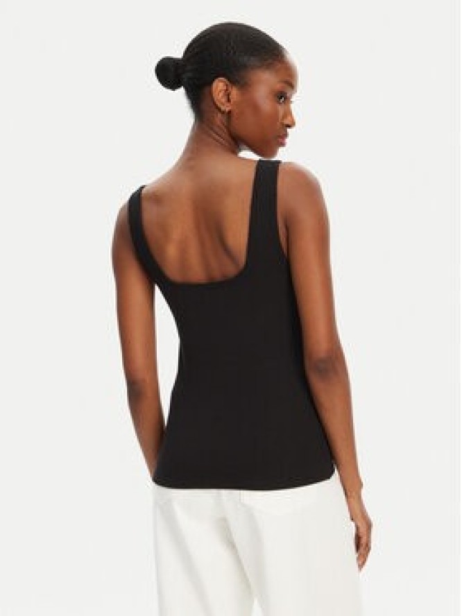 Tommy Hilfiger Top WW0WW45444 Czarny Slim Fit