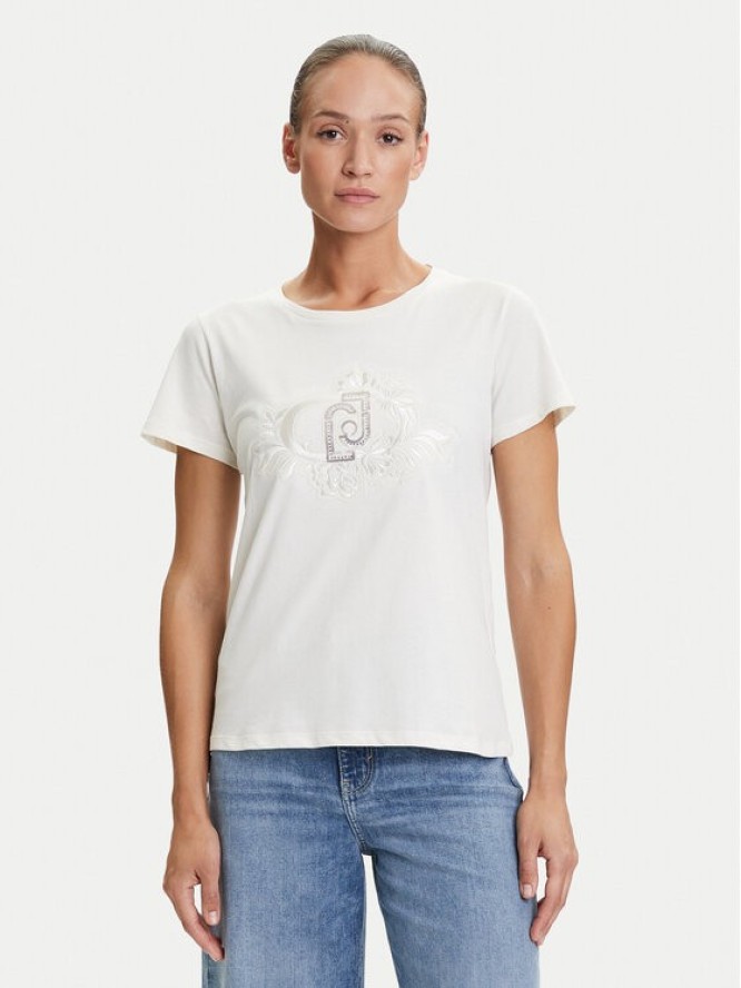 Liu Jo Sport T-Shirt TF5162 JS923 Écru Regular Fit
