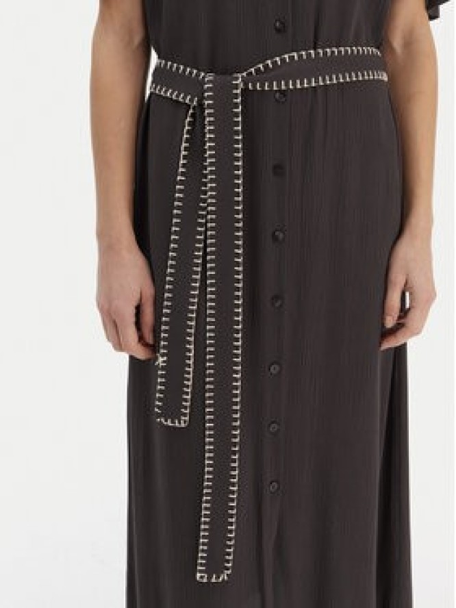 Roxy Sukienka koszulowa Island Escape Solid ERJWD03884 Szary Regular Fit