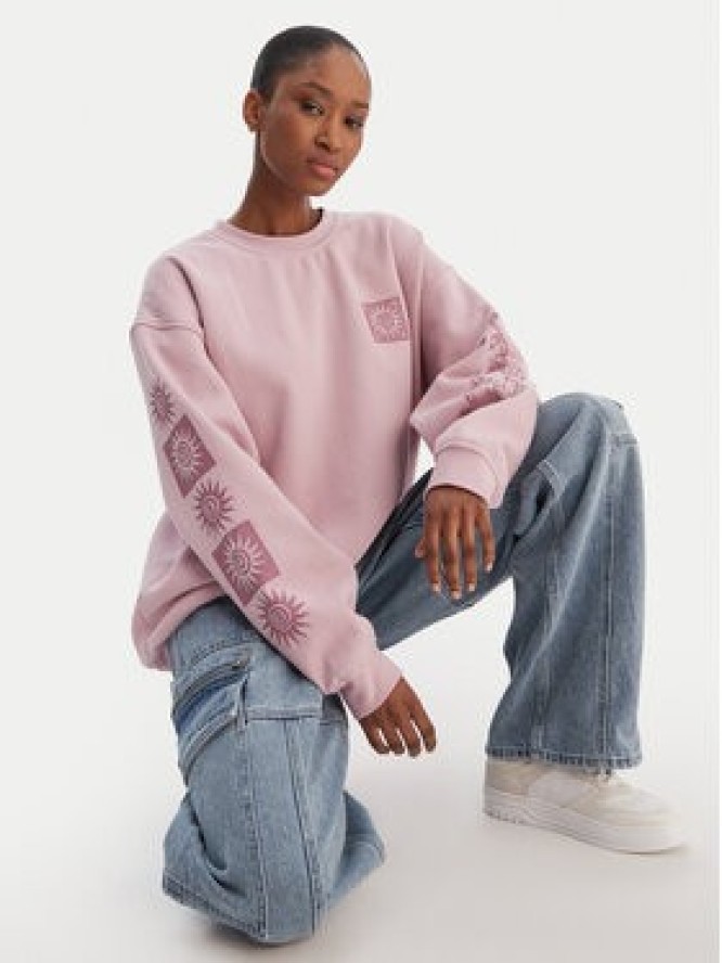 RVCA Bluza 23B463504 Fioletowy Regular Fit