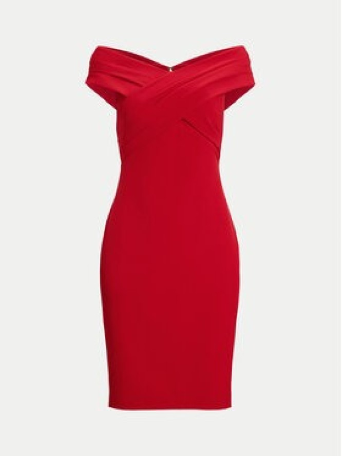 LAUREN RALPH LAUREN Sukienka koktajlowa 253936390009 Czerwony Slim Fit