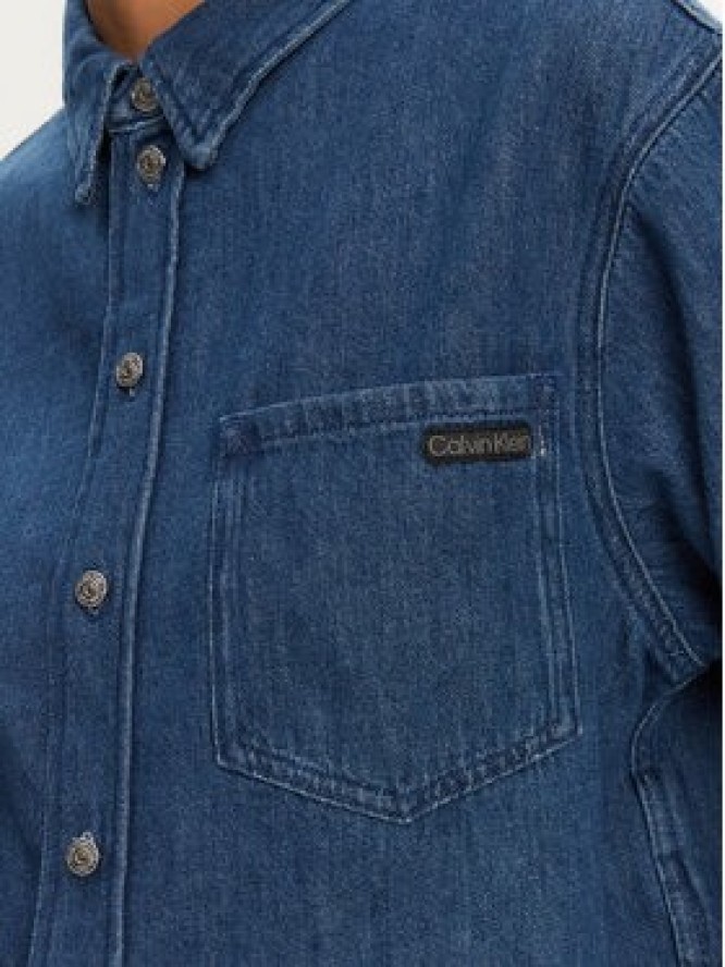 Calvin Klein Jeans Koszula jeansowa J20J225518 Granatowy Relaxed Fit