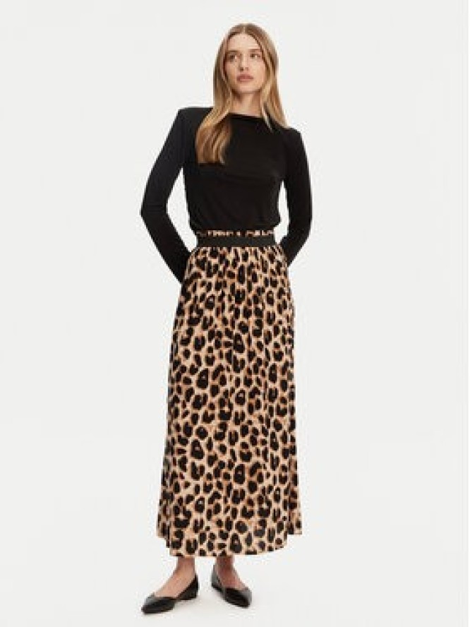 ONLY Spódnica plisowana Venedig 15251761 Brązowy Regular Fit