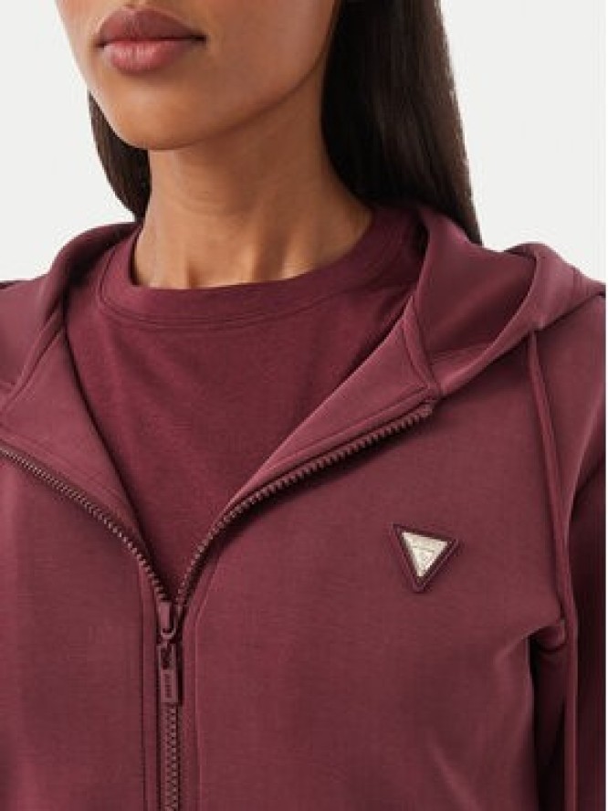 Guess Bluza V4YQ06 KCAY2 Bordowy Regular Fit