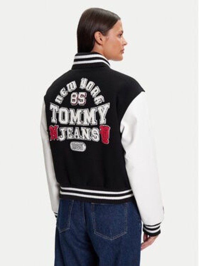 Tommy Jeans Kurtka bomber Varsity DW0DW21628 Czarny Regular Fit