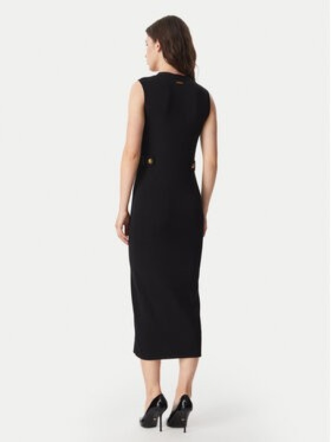 MICHAEL Michael Kors Sukienka dzianinowa MT683J25ZV Czarny Slim Fit
