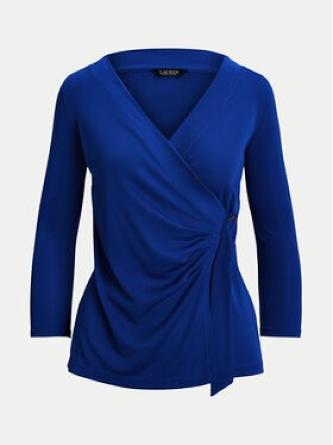 LAUREN RALPH LAUREN Bluzka 200889081020 Niebieski Slim Fit