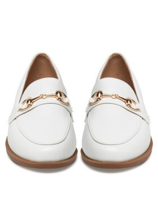 DeeZee Loafersy 2024-64 Biały