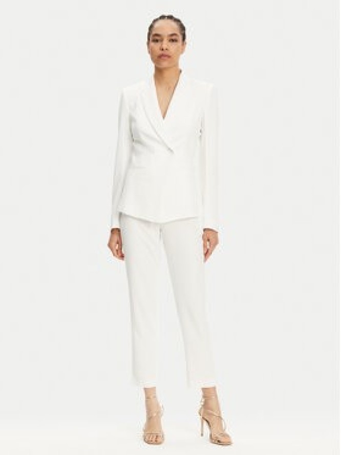 Patrizia Pepe Spodnie materiałowe 2P1683 A411 Biały Regular Fit