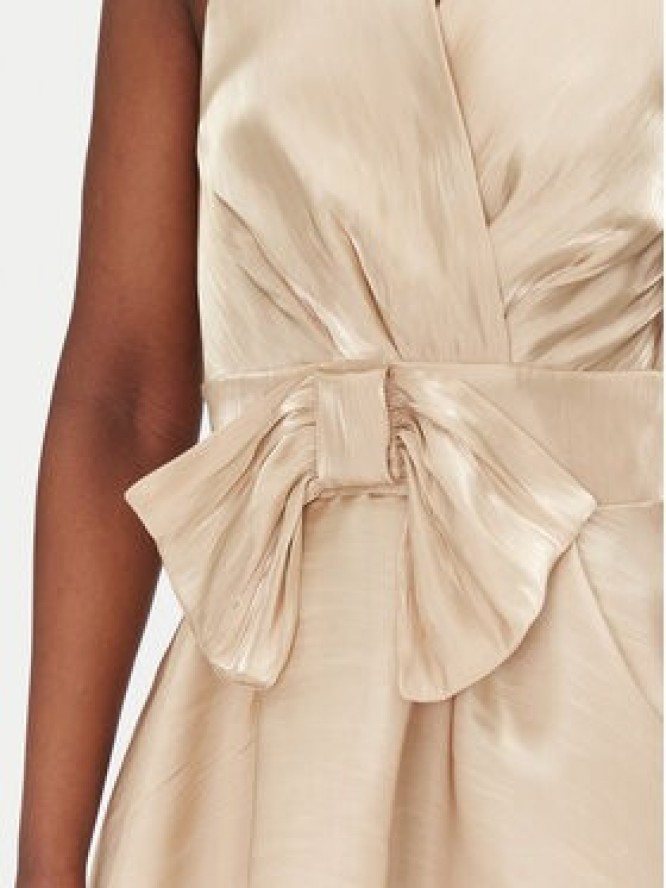 Rinascimento Sukienka koktajlowa CFC0124419003 Złoty Regular Fit