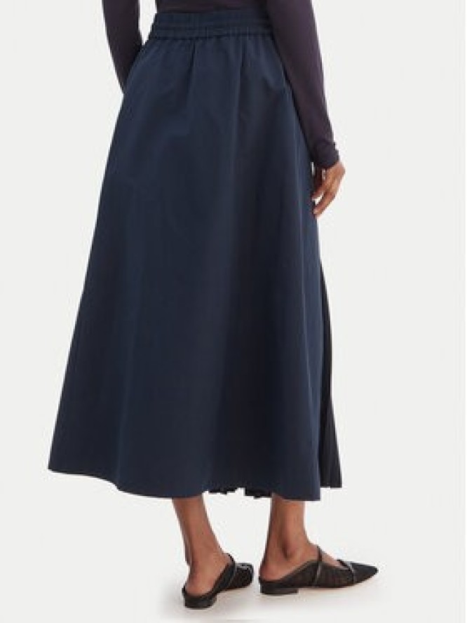 Weekend Max Mara Spódnica plisowana Folk 2615771011 Granatowy Regular Fit