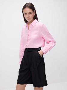 Bermudy z paskiem - czarny