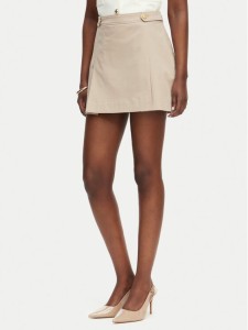 Tommy Hilfiger Spódnica mini WW0WW49649 Beżowy Regular Fit