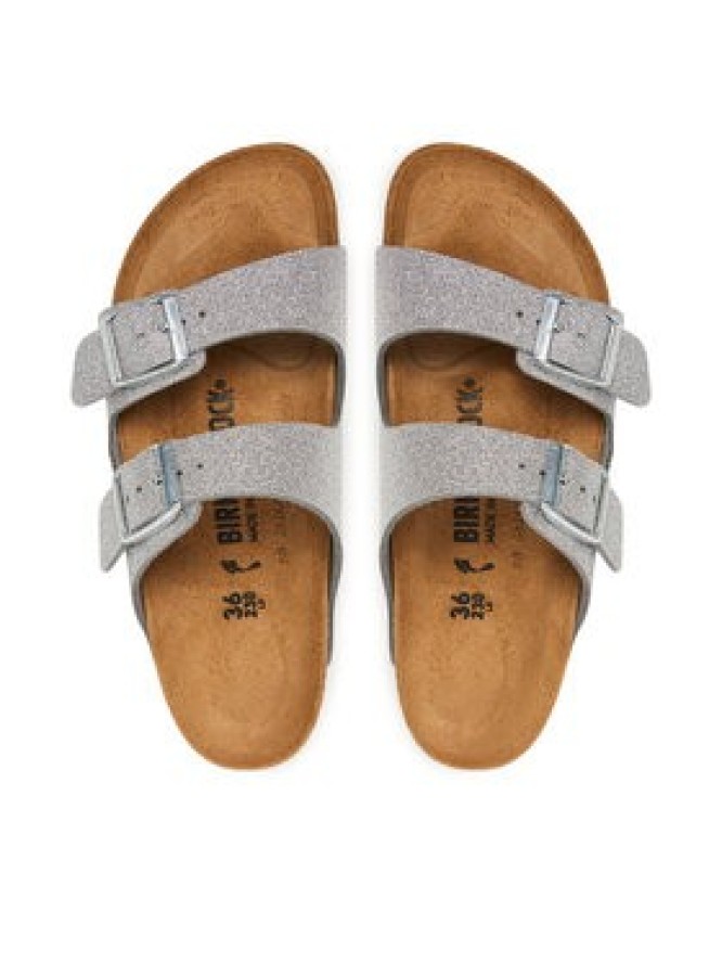 Birkenstock Klapki Arizona 1030127 Srebrny