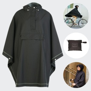 Weathergoods Imbris poncho przeciwdeszczowe czarne L