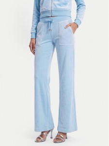 Juicy Couture Spodnie dresowe Layla JCSEBJ001 Błękitny Flared Leg