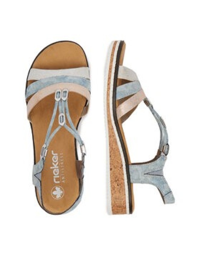 Rieker Sandały CEO-V36G4-40 Niebieski