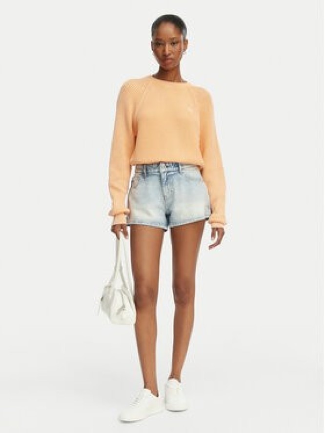 HUGO Sweter Slipery 50554206 Pomarańczowy jasny Regular Fit